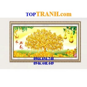 Tranh gắn đá vinh hoa phú quý